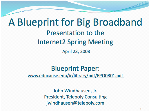 National Broadband Policy