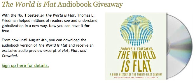 The World is Flat Audiobook The World is Flat Audiobook
